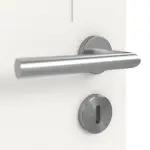 Detailansicht des Lichtausschnitts von Cofi 15 Weißlack RAL 9016 Doppelflügeltür inkl. Zarge - Deine Tür