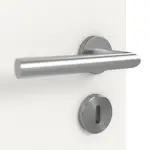 Detailansicht des Lichtausschnitts von Cofi 18 Weißlack RAL 9016 Doppelflügeltür inkl. Zarge - Deine Tür