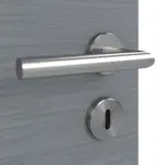 Detailansicht der Oberfläche von Doppelflügeltür Strukturiert Hygge Grau Basic inkl. Zarge - Huga