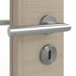 Detailansicht der Oberfläche von Doppelflügeltür LA 11 Cotton like Taupe Basic inkl. Zarge - Huga