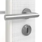 Detailansicht der Oberfläche von Doppelflügeltür LA 11 Leinen Weiß ProLine inkl. Zarge - Hörmann