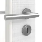 Detailansicht der Oberfläche von Doppelflügeltür LA 11 Cotton like Weiß Basic inkl. Zarge - Huga