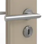 Detailansicht der Oberfläche von Doppelflügeltür LA 11 Ultramatt Taupe Basic inkl. Zarge - Huga