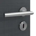 Detailansicht der Oberfläche von Doppelflügeltür LA 24 Cotton like Anthrazit Basic inkl. Zarge - Huga