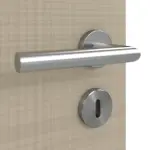 Detailansicht der Oberfläche von Doppelflügeltür LA 24 Cotton like Taupe Basic inkl. Zarge - Huga