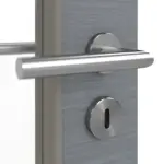 Detailansicht der Oberfläche von Doppelflügeltür LA 27 Strukturiert Hygge Grau Basic inkl. Zarge - Huga