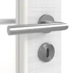 Detailansicht der Oberfläche von Doppelflügeltür LA 27 Cotton like Weiß Basic inkl. Zarge - Huga