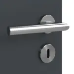 Detailansicht der Oberfläche von Doppelflügeltür LA 4 Ultramatt Anthrazit ProLine inkl. Zarge - Hörmann