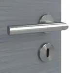 Detailansicht der Oberfläche von Doppelflügeltür LA 6 Raute Strukturiert Hygge Grau Basic inkl. Zarge - Huga