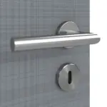 Detailansicht der Oberfläche von Doppelflügeltür LA 6 Raute Cotton like Hygge Grau Basic inkl. Zarge - Huga