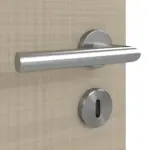 Detailansicht der Oberfläche von Doppelflügeltür LA 6 Cotton like Taupe Basic inkl. Zarge - Huga