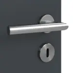 Detailansicht der Oberfläche von Doppelflügeltür LA 6 Ultramatt Anthrazit ProLine inkl. Zarge - Hörmann