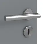 Detailansicht der Oberfläche von Doppelflügeltür LA 6 Raute Ultramatt Hygge Grau Basic inkl. Zarge - Huga