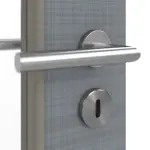 Detailansicht der Oberfläche von Doppelflügeltür LA 7 Cotton like Hygge Grau Basic inkl. Zarge - Huga