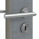 Detailansicht der Oberfläche von Doppelflügeltür LA 8 Cotton like Hygge Grau Basic inkl. Zarge - Huga