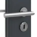 Detailansicht der Oberfläche von Doppelflügeltür LA 8 Ultramatt Anthrazit ProLine inkl. Zarge - Hörmann