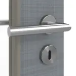 Detailansicht der Oberfläche von Doppelflügeltür LA-DIN Cotton like Hygge Grau Basic inkl. Zarge - Huga