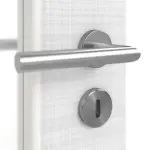 Detailansicht der Oberfläche von Doppelflügeltür DIN-LA Cotton like Weiß Basic inkl. Zarge - Huga