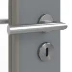 Detailansicht der Oberfläche von Doppelflügeltür LA-DIN Ultramatt Hygge Grau Basic inkl. Zarge - Huga