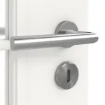 Detailansicht der Oberfläche von Landhaus 1 LA Lugano Classic Weißlack Doppelflügeltür inkl. Zarge - Huga