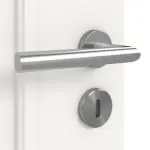 Detailansicht der Oberfläche von Landhaus 1 Classic Weißlack Doppelflügeltür inkl. Zarge - Huga