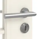 Detailansicht der Oberfläche von Landhaus 2 LA Lugano Classic Weißlack Doppelflügeltür inkl. Zarge - Huga