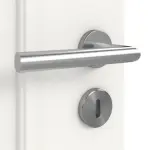 Detailansicht der Oberfläche von Landhaus 2 Classic Weißlack Doppelflügeltür inkl. Zarge - Huga