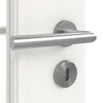 Detailansicht der Oberfläche von Landhaus 3 LA Sprosse 1/3 Classic Weißlack Doppelflügeltür inkl. Zarge - Huga