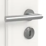 Detailansicht der Oberfläche von Landhaus 3 Classic Weißlack Doppelflügeltür inkl. Zarge - Huga