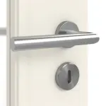 Detailansicht der Oberfläche von Landhaus 4 LA Classic Weißlack Doppelflügeltür inkl. Zarge - Huga