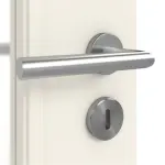 Detailansicht der Oberfläche von Georgia 4 LA Sprosse 1/3 ClassicLine Weißlack Doppelflügeltür inkl. Zarge - Hörmann