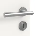 Detailansicht der Oberfläche von Landhaus 5 Classic Weißlack Doppelflügeltür inkl. Zarge - Huga