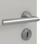 Detailansicht der Oberfäche von Doppelflügeltür Hellgrau A 402 PortaLit inkl. Zarge - Westag