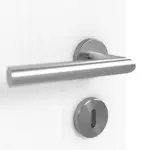 Detailansicht der Oberfläche von Doppelflügeltür Esche Arctic Weiß ESR 222 PortaLit inkl. Zarge - Westag