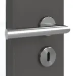 Detailansicht der Oberfläche von GARANT Doppelflügeltür inkl. Zarge 10622-60 Ebony CPL mit Lichtausschnitt LA-DIN