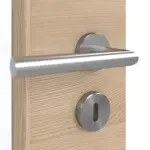 Detailansicht der Oberfläche von GARANT Doppelflügeltür inkl. Zarge Quer Authentic Achat CPL mit Lichtausschnitt LA-DIN