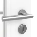 Detailansicht der Oberfläche von Doppelflügeltür Esche Arctic Weiß ESR 222 PortaLit LA-DIN inkl. Zarge - Westag