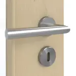 Detailansicht der Oberfläche von GARANT Doppelflügeltür inkl. Zarge Natura Ahorn GCK08 mit Lichtausschnitt LA-DIN