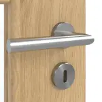 Detailansicht der Oberfläche von GARANT Doppelflügeltür inkl. Zarge Authentic Asteiche GCK08 mit Lichtausschnitt LA-DIN Sprosse SP1