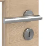 Detailansicht der Oberfläche von GARANT Doppelflügeltür inkl. Zarge Quer Authentic Achat GCK08 mit Lichtausschnitt LA-DIN Sprosse SP1