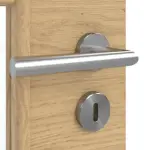 Detailansicht der Oberfläche von GARANT Doppelflügeltür inkl. Zarge Quer Authentic Asteiche GCK08 mit Lichtausschnitt LA-DIN Sprosse SP1