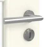 Detailansicht der Oberfläche von GARANT Doppelflügeltür inkl. Zarge 9417-60 Snow White CPL mit Lichtausschnitt LA-DIN Sprosse SP10