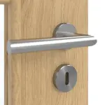 Detailansicht der Oberfläche von GARANT Doppelflügeltür inkl. Zarge Authentic Asteiche GCK08 mit Lichtausschnitt LA-DIN Sprosse SP10