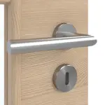 Detailansicht der Oberfläche von GARANT Doppelflügeltür inkl. Zarge Quer Authentic Achat GCK08 mit Lichtausschnitt LA-DIN Sprosse SP10