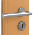 Detailansicht der Oberfläche von GARANT Doppelflügeltür inkl. Zarge Buche Exklusiv GCK08 mit Lichtausschnitt LA-DIN Sprosse SP2