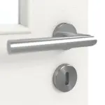 Detailansicht der Oberfläche von GARANT Doppelflügeltür inkl. Zarge Quer Authentic Bianco GCK08 mit Lichtausschnitt LA-11