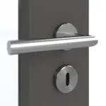 Detailansicht der Oberfläche von GARANT Doppelflügeltür inkl. Zarge 10622-60 Ebony CPL mit Lichtausschnitt LA-2