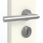 Detailansicht der Oberfläche von GARANT Doppelflügeltür inkl. Zarge 9417-60 Snow White CPL mit Lichtausschnitt LA-2