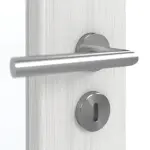 Detailansicht der Oberfläche von GARANT Doppelflügeltür inkl. Zarge Authentic Grigio GCK08 mit Lichtausschnitt LA-2