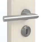 Detailansicht der Oberfläche von GARANT Doppelflügeltür inkl. Zarge Authentic Perl CPL mit Lichtausschnitt LA-2